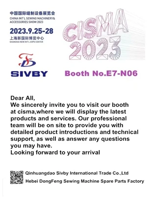 Welcome To Our Booth E7-N06 At CISMA On 25th To 28th in Sept