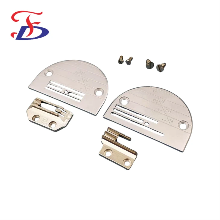 Flat Lock Needle Plate And Feed Dogs