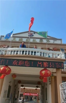 Changli County Dongfeng Sewing Machine Parts Factory 30th Anniversary Flag Ra...